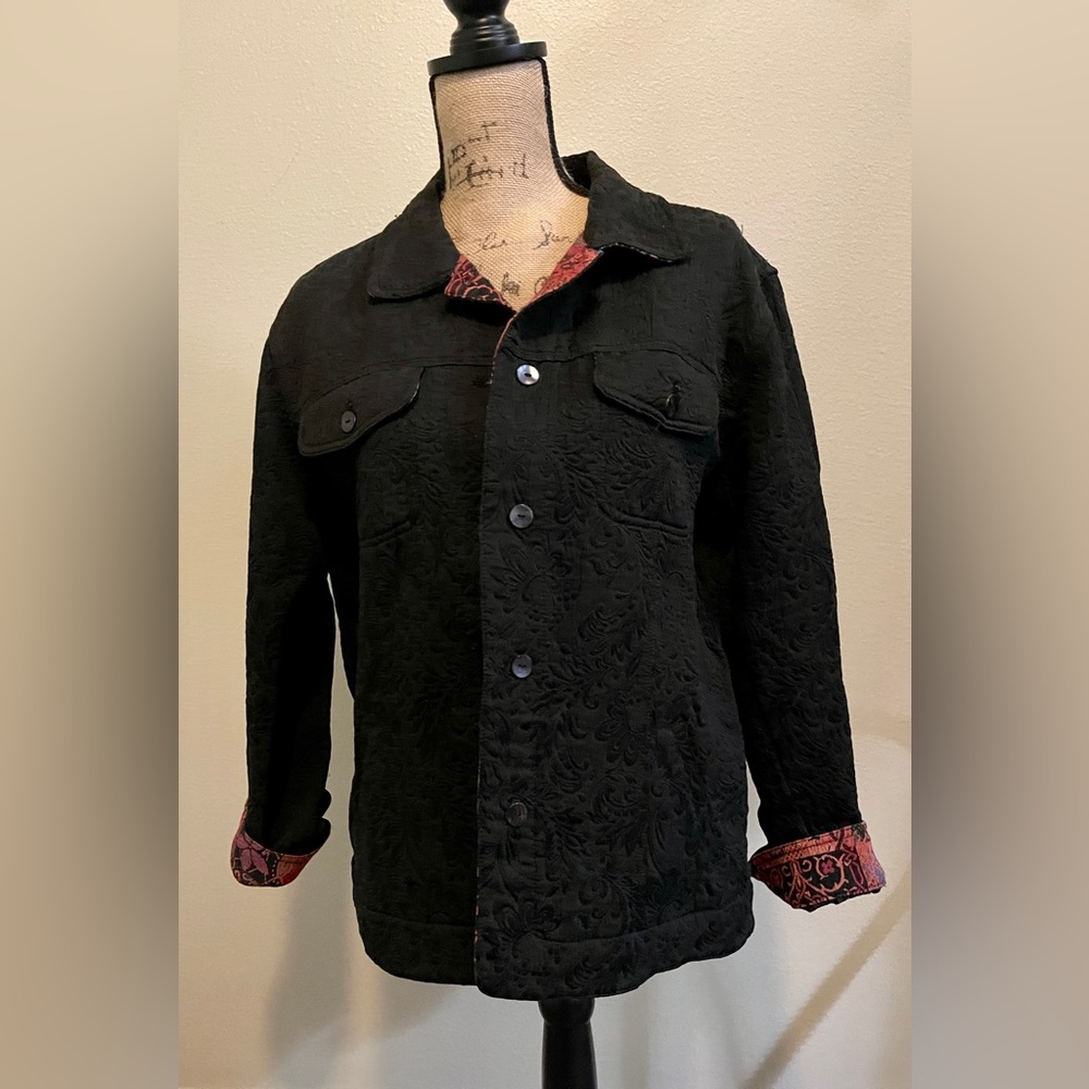 Chico’s.  Size 2.   Black Jacket